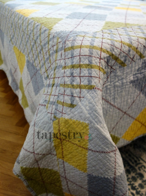 Narzuta patchwork w romby 230x250 cm Narzuta patchwork w romby 230x250 cm