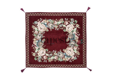 Serweta gobelinowa bordowa