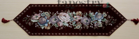 język żakardowy bordowy 33x90 cm język żakardowy bordowy 33x90 cm