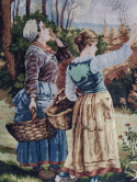 Gobelin ścienny grzybobranie 70x100 cm