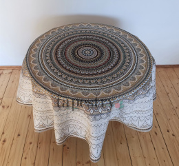 Obrus gobelinowy okrągły mozaika Ø 160 cm