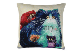 Poszewka puszyste koty 43x43 cm